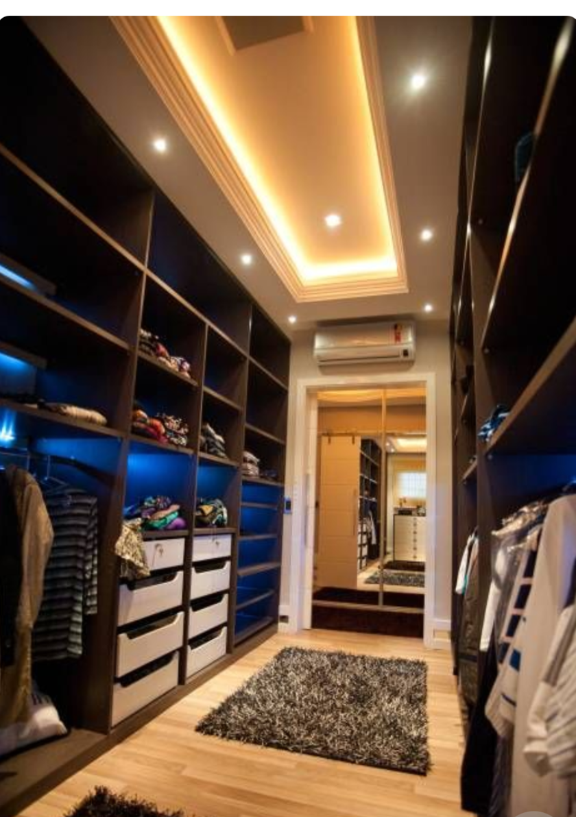 Большая открытая гардеробная комната с комбинированным наполнением Кызылорда